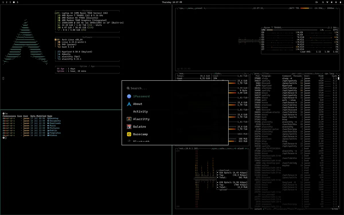Midnight theme