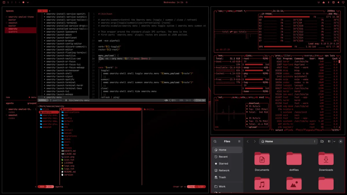 OmaLED theme