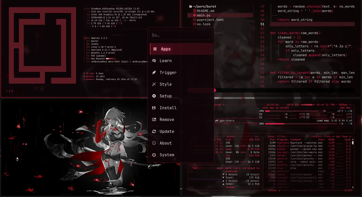 Red Monarch theme