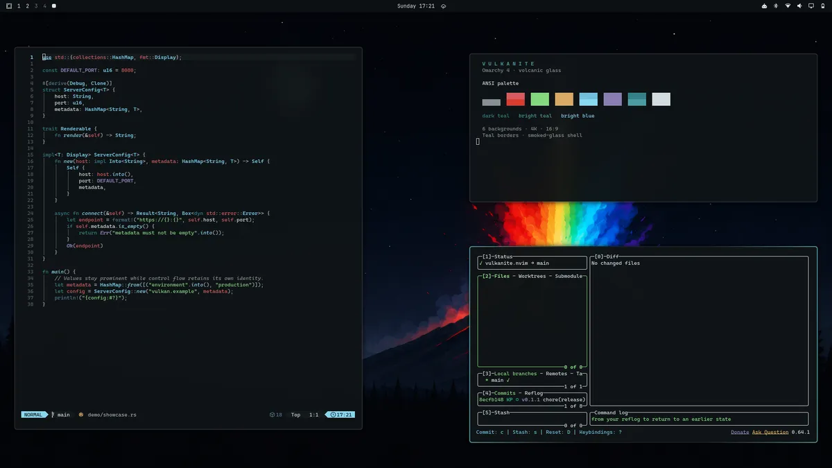 Vulkanite theme